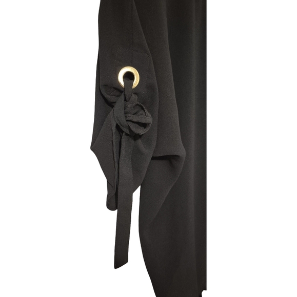 Michael Kors Black Blouse Versatile Knit Design - Picture 3 of 8